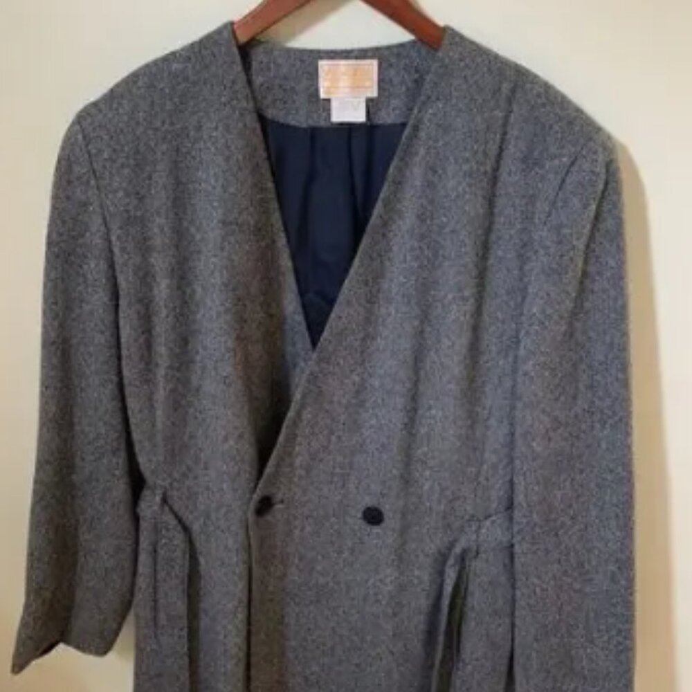 Vintage Pendleton Woolen Mills Coat Womens Size 18 Wool Herringbone USA Made